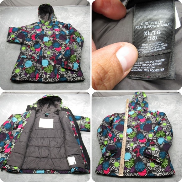 The North Face Jacket Youth XL Black Heatseeker Insulated Waterproof Full Zip - Picture 1 of 15